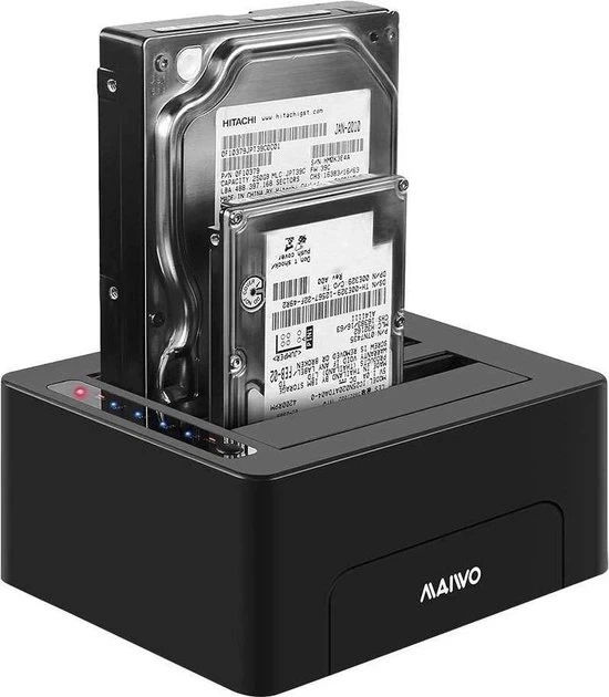 Док-станция Maiwo клонир. для 2*HDD 2,5″/3,5″ SATA/SSD через USB3.0 безвинтов. крепл. пластик черн. (K3082) - Фото 1 Док-станция Maiwo клонир. для 2*HDD 2,5″/3,5″ SATA/SSD через USB3.0 безвинтов. крепл. пластик черн. (K3082) - изображение 1