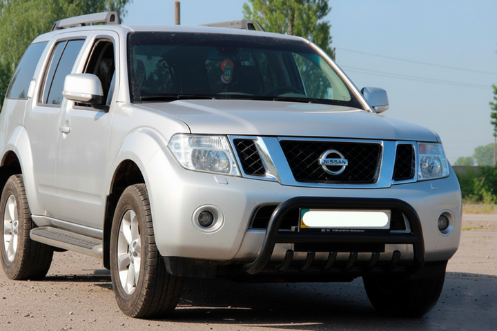 Кенгурятник WT008 Black (нерж) для Nissan Navara 2006-2015 рр - зображення 3