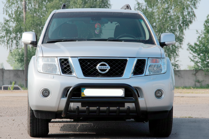 Кенгурятник WT008 Black (нерж) для Nissan Navara 2006-2015 рр - зображення 2