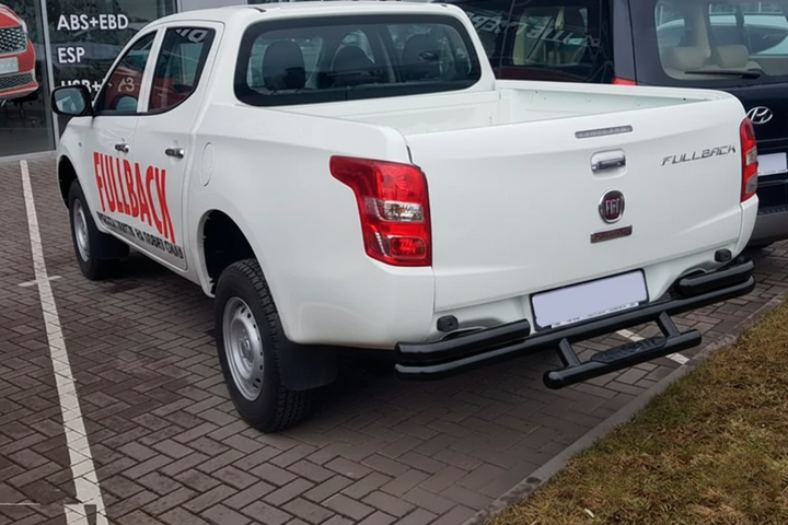 Задняя защита AK-Special Black (нержавейка) для Fiat Fullback 2016- гг - изображение 3