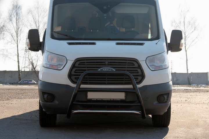 Кенгурятник WT022 Black (нерж.) для Ford Transit 2014- гг - Фото 3 Кенгурятник WT022 Black (нерж.) для Ford Transit 2014- гг - изображение 3
