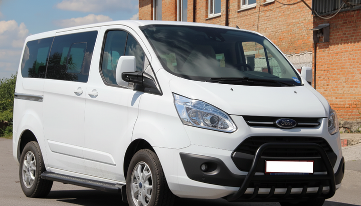 Кенгурятник WT003 Черный Нержавейка для Ford Custom 2013-2022 гг - изображение 4