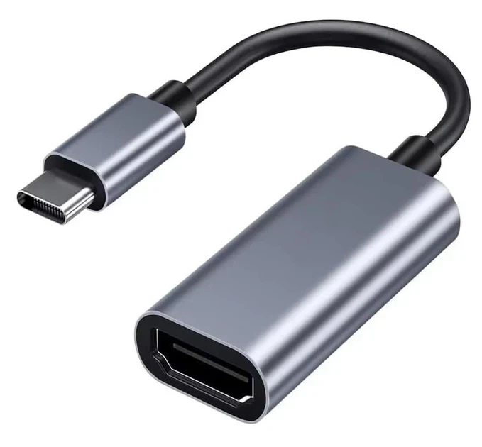 Адаптер Dynamode USB 3.0 Type-C to HDMI 4K/30Hz Female, темно-сірий (DM-AD-USB-C-HDMI) - Фото 1 Адаптер Dynamode USB 3.0 Type-C to HDMI 4K/30Hz Female, темно-сірий (DM-AD-USB-C-HDMI) - изображение 1