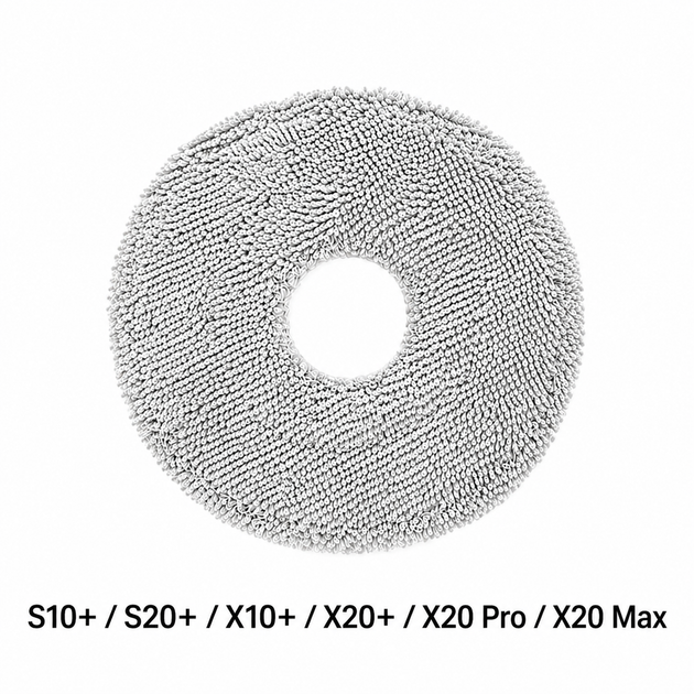 Моп (серветка) для робота-пилососа Xiaomi Robot Vacuum S10+ / S20+ / X10+ / X20+ / X20 Pro / X20 Max, 135 мм - зображення 3