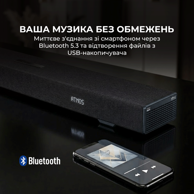 Саундбар Sharp HT-SBW55121(BK) - изображение 7