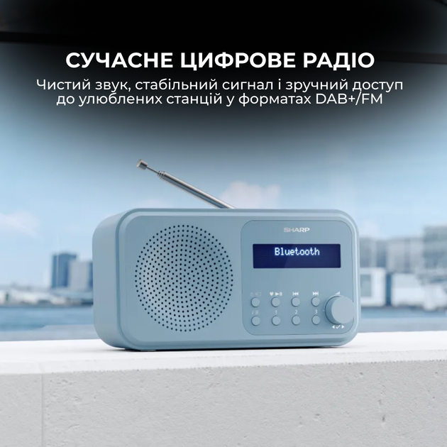 Радиоприемник Sharp DR-P420 Blue - изображение 7