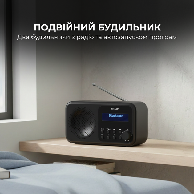 Радиоприемник Sharp DR-P420 Black - изображение 7