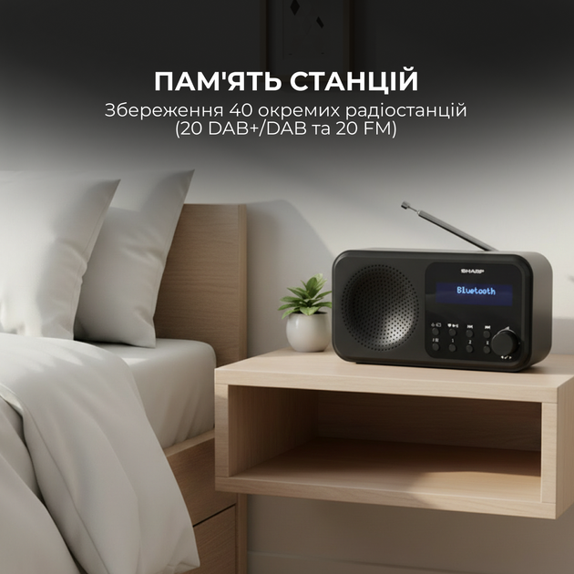 Радиоприемник Sharp DR-P420 Black - изображение 9
