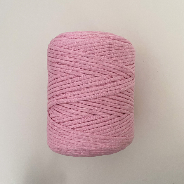 Шпагат для макраме YarnArt twisted 4мм 500г рожевий (№762) - изображение 3