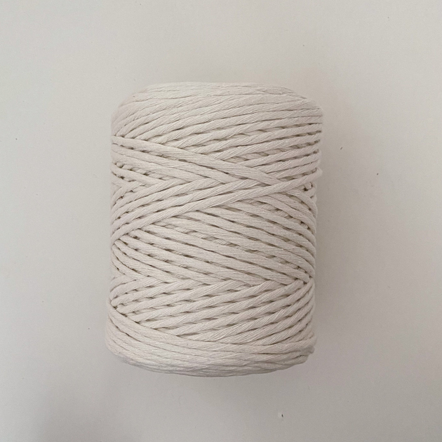 Шпагат для макраме YarnArt twisted 4мм 500г натуральний (№752) - зображення 5