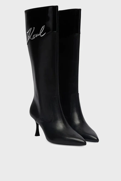 Жіночі шкіряні чоботи SIENNA Signia Kollar High Boot Karl Lagerfeld 38 KL32775 - зображення 2