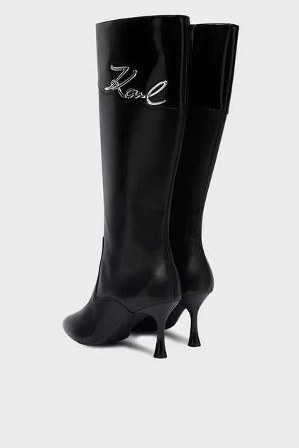 Жіночі шкіряні чоботи SIENNA Signia Kollar High Boot Karl Lagerfeld 38 KL32775 - зображення 3