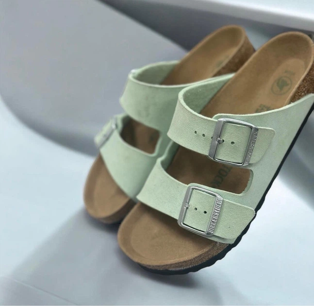 ohana！ Жіночі шльопанці Біркеншток Birkenstock Arizona Matcha 1024056