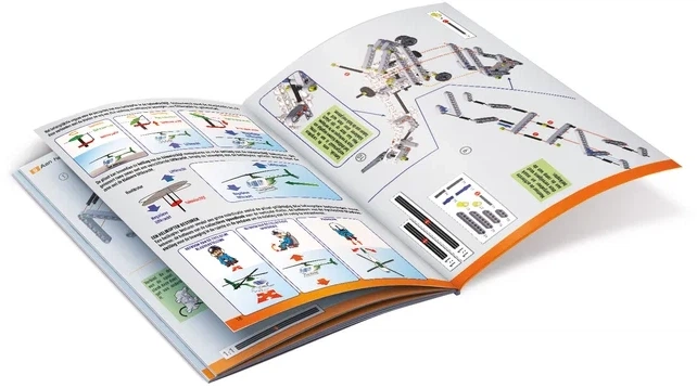 Klocki konstrukcyjne Clementoni Mechanics Laboratorium Samoloty i helikoptery 200 szt. (8005125609505) - obraz 5
