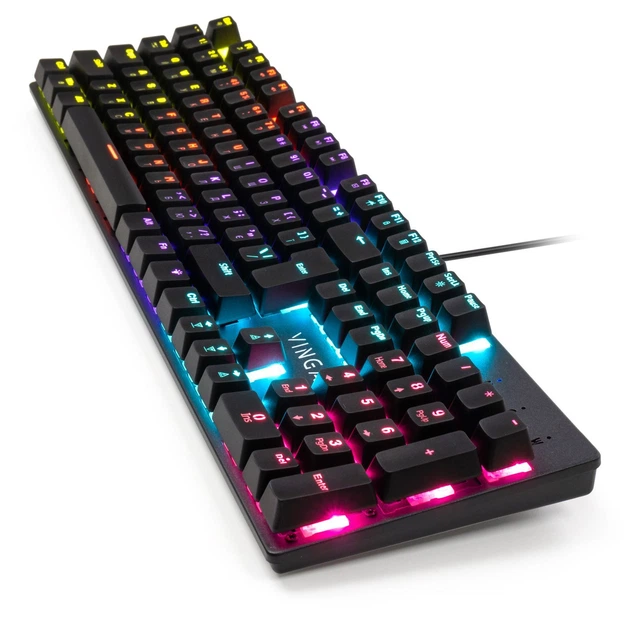 Клавіатура Vinga KBGM-100 LED Blue Switch USB Black (KBGM-100 Black) - изображение 3