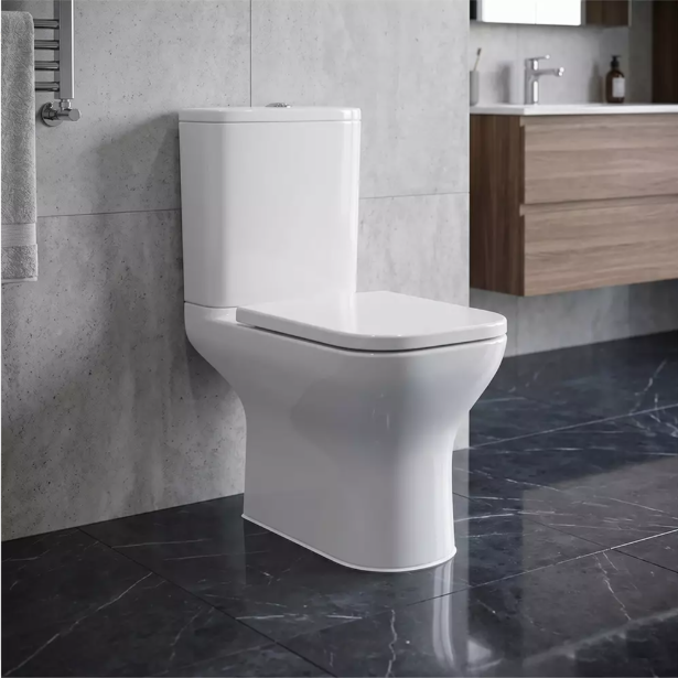 Унитаз-компакт Devit Frame 3710020 Vortex Flush с сиденьем Soft Close дюропласт - изображение 2