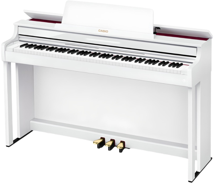 Pianino cyfrowe Casio AP-550 White (AP-550WE) - obraz 4