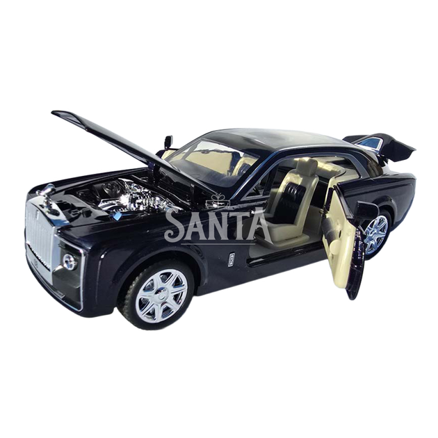 Машинка метал Rolls-Royce Sweptail синя 1:24 звук світло інерція відкриваються двері багажник капот 20*7*5,5 см (RS-87412) - Фото 2 Машинка метал Rolls-Royce Sweptail синя 1:24 звук світло інерція відкриваються двері багажник капот 20*7*5,5 см (RS-87412) - зображення 2