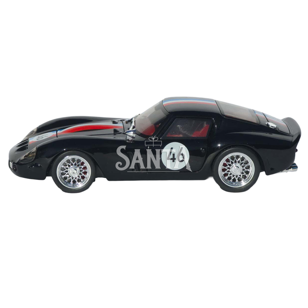 Машинка металл Ferrari 250 GTO черная 1:32 свет звук инерция открываются двери капот багажник (TK-42580) - изображение 7