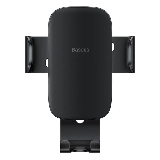 Автодержатель для телефона Baseus Metal Age II Gravity Car Mount SUJS000001, гравитационный держатель в дефлектор авто, черный - изображение 3
