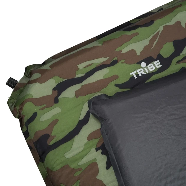 Килимок самонадувний Tribe Ranger 5 см туристичний 186×53 см для кемпінгу та походів (T-BB-0009-camo) - изображение 4