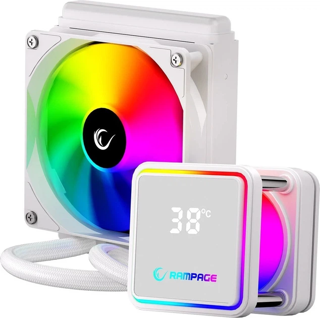 Chłodzenie wodne Rampage INFINITE V120 ARGB White (INFINITEV120-WHITE) - obraz 2