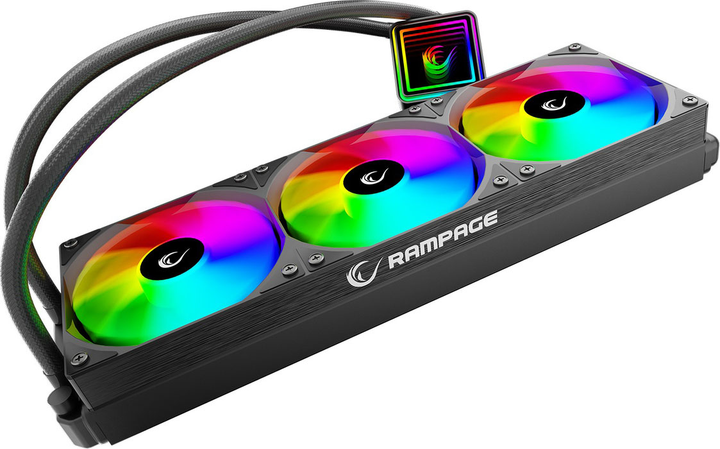 Система водяного охолодження Rampage INFINITE V360 ARGB Black (INFINITEV360-BLACK) - зображення 4