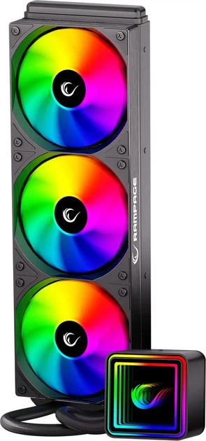 Система водяного охолодження Rampage INFINITE V360 ARGB Black (INFINITEV360-BLACK) - зображення 6