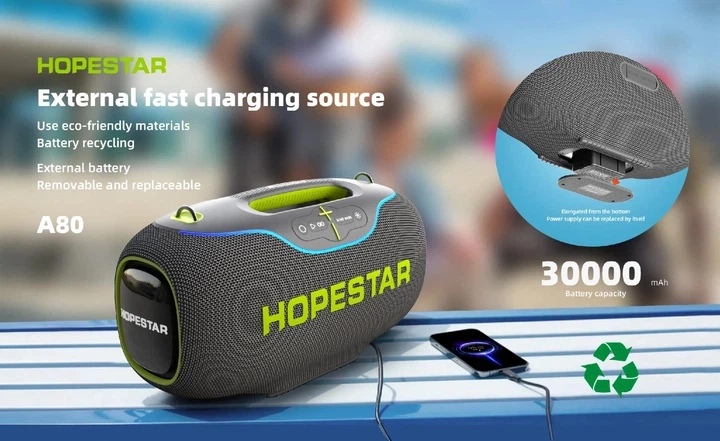 Колонка BT Hopestar A80 (350W) (Black) - зображення 7