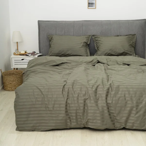 Комплект постельного белья Tiare двуспальный Satin Stripte 94 100% хлопок - изображение 2
