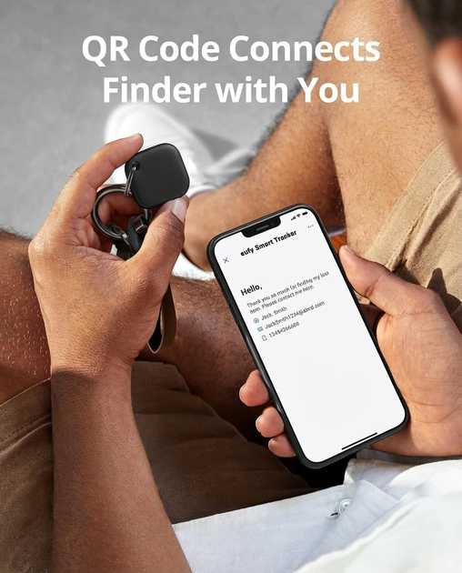 Комплект Bluetooth-трекеров eufy SmartTrack Link (2 шт.) для Apple Find My: Поиск ключей и багажа, Водонепроницаемый, Black - изображение 8