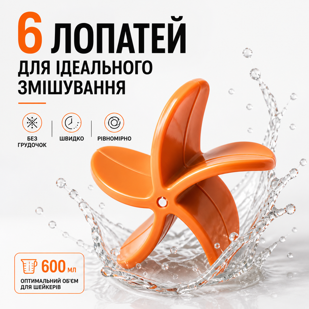 Шейкер спортивный MOVE BODY 550 мл Оранжевый для протеина и коктейлей - Фото 8 Шейкер спортивный MOVE BODY 550 мл Оранжевый для протеина и коктейлей - изображение 8
