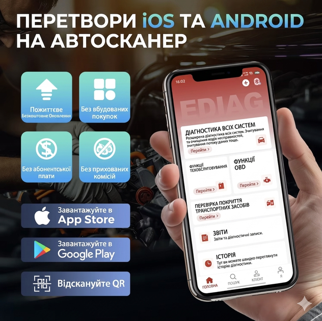 Автосканер OBD2 Kingbolen Ediag Elite 2026 Bluetooth 5.0 Android iOS CAN FD двухнаправленный диагностический сканер авто 15 функци - изображение 8