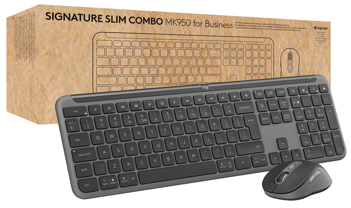 ІТ/наб LOGITECH MK950 Signature Slim Combo for Business - GRAPHITE - зображення 8