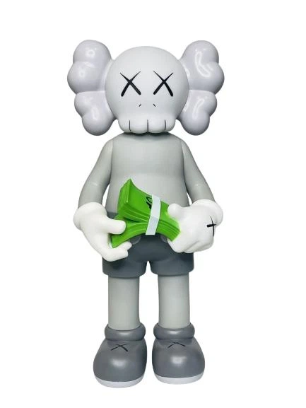 Статуэтка KAWS dollar (cash) серого цвета высота 30 см - Фото 1 Статуэтка KAWS dollar (cash) серого цвета высота 30 см - изображение 1