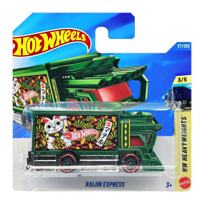Машинка Хот Вілс 1:64 Raijin Express колекція HW Heavyweights Hot Wheels Mattel JJJ27 - Фото 1 Машинка Хот Вілс 1:64 Raijin Express колекція HW Heavyweights Hot Wheels Mattel JJJ27 - зображення 1