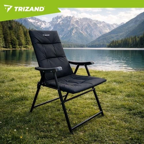 Кресло туристическое складное с высокой спинкой Trizand 27609 59×70×91 см до 120 кг, кресло кемпинговое для отдыха - Фото 10 Кресло туристическое складное с высокой спинкой Trizand 27609 59×70×91 см до 120 кг, кресло кемпинговое для отдыха - изображение 10