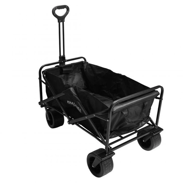 Складаний туристичний візок Kraft&Dele KD3089 160 л до 100 кг для саду, пляжу та перевезення вантажів - зображення 4