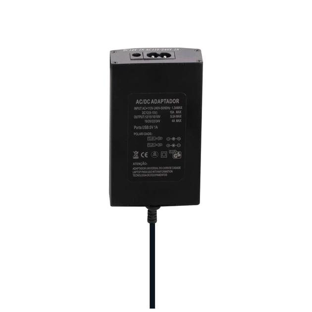 Универсальное зарядное устройство 100W для ноутбука с авто адаптером 8 разъемов черный металл 12-24V - Фото 6 Универсальное зарядное устройство 100W для ноутбука с авто адаптером 8 разъемов черный металл 12-24V - изображение 6