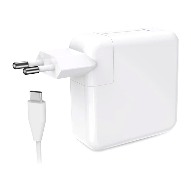 Мережевий зарядний пристрій 96 Вт USB-C PD для Macbook білий полікарбонат - зображення 5