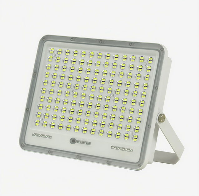 Вуличний сонячний прожектор 600 LED 400 Вт з пультом для освітлення вулиць парків та фасадів - зображення 3