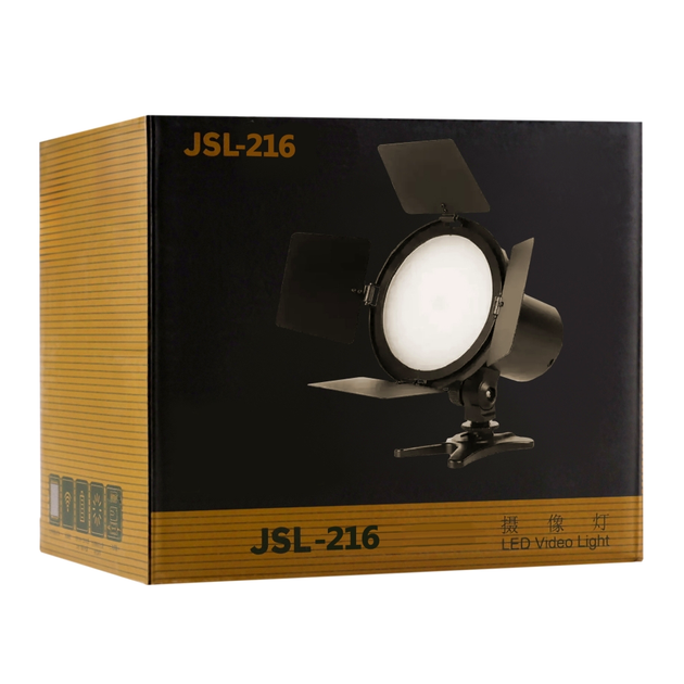 LED лампа OEM RGB 30 W 3200-5600 K для фото и видео JSL-216 черный с пультом управления и креплением - изображение 2