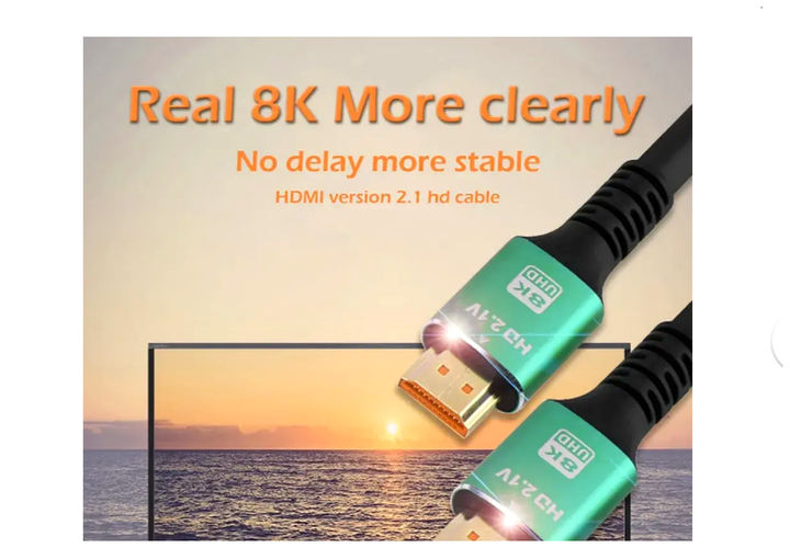Кабель HDMI 2.1V 1.5 м 8K 120fps черный для подключения игровых консолей и ПК - изображение 4