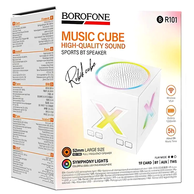Колонка Bluetooth Borofone BR101 мощность 5 Вт высота 92 мм цвет белый - Фото 4 Колонка Bluetooth Borofone BR101 мощность 5 Вт высота 92 мм цвет белый - изображение 4