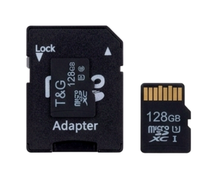 Карта памяти T&G MicroSDXC 128ГБ UHS-3 10 Class с адаптером черная для хранения данных - зображення 7