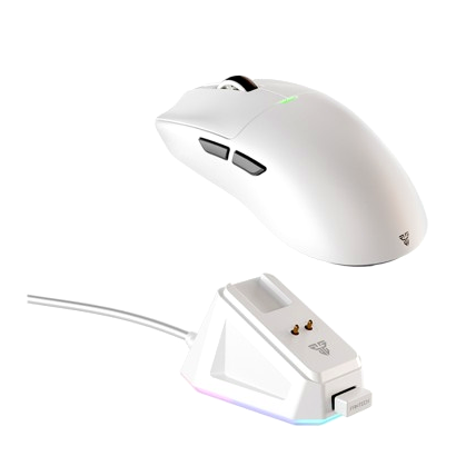 Беспроводная игровая мышь Fantech WG13 Tanto 26000 DPI 58 г белая с RGB подсветкой и магнитной зарядкой - Фото 5 Беспроводная игровая мышь Fantech WG13 Tanto 26000 DPI 58 г белая с RGB подсветкой и магнитной зарядкой - зображення 5