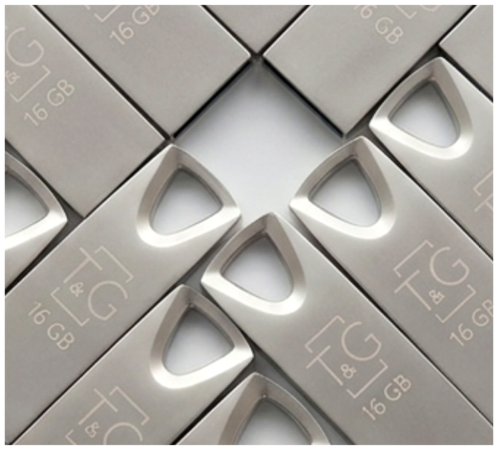 USB флешка 16 ГБ металл 117 USB 2.0 стальной для хранения данных - зображення 7