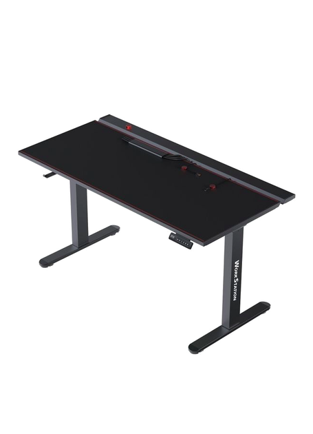 Игровой стол FANTECH DW114 Workstation Черный 140x70 см с регулировкой высоты до 122 см и магнитной RGB подсветкой - изображение 2
