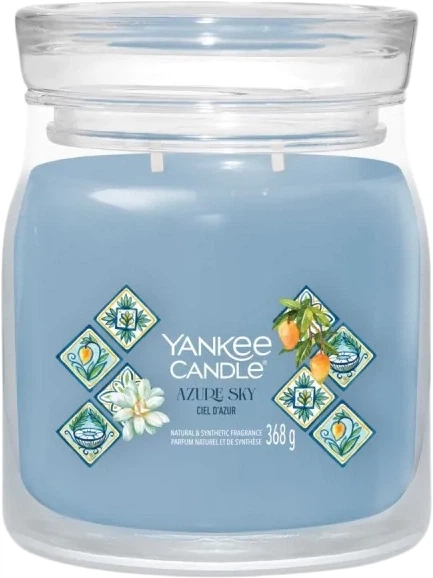 Ароматична свічка Yankee Candle Signature Azure Sky 368 г (5038581164281) - Фото 1 Ароматична свічка Yankee Candle Signature Azure Sky 368 г (5038581164281) - зображення 1