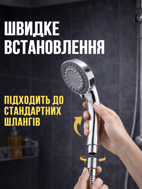 Насадка на душ с LED подсветкой и индикатором температуры воды LOW - изображение 2